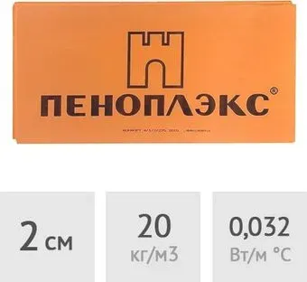 Пеноплэкс 1180x590 20 мм