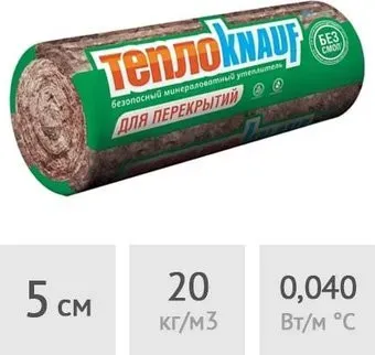 KNAUF ТеплоКНАУФ для перекрытий 50 мм 18 кв.м.