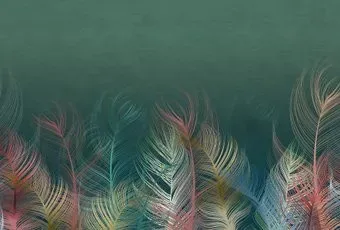 Vimala Перья на зеленом 270x400