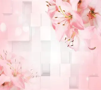 Vimala Лилии на розовом фоне 270x300