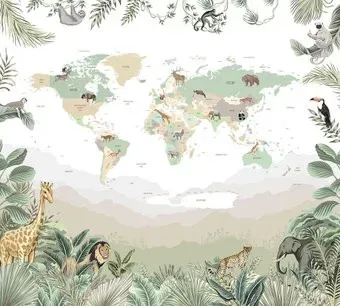 Vimala Карта мира сафари 270x300