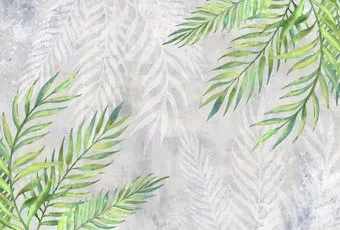 Vimala Зеленые ветки на бетоне 270x400