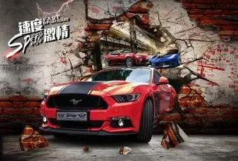 ФабрикаФресок Форсаж. Ford Mustang. Форд Мустанг. Для Гаража 1054270 (400x270)