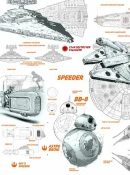 ФабрикаФресок Звездные войны Star Wars Корабли 962270 (200x270)