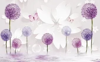Vimala 3D Одуванчики сиреневые 270x400