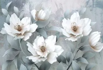 Vimala 3D Белые цветы 270x400