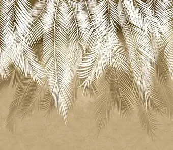 Citydecor Пальмовые листья 312x265 бежевые гранж