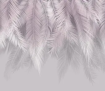 Citydecor Пальмовые листья 300x260 пудровый-серый