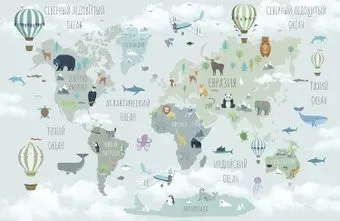 Citydecor Карта мира на русском 10 400x260