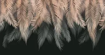 Citydecor Magic Пальмовые листья бежевый-серый 500x260
