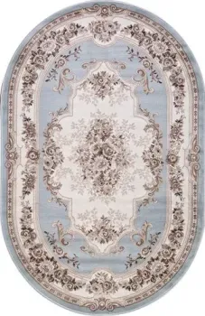 Merinos Valencia Deluxe 4015-OVAL-L.BLUE-BROWN (2.5x3.5)