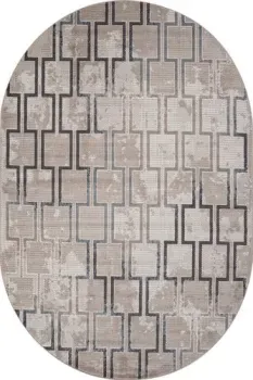 Merinos Sierra F353-OVAL-BEIGE-BLUE (1.8x2.5)