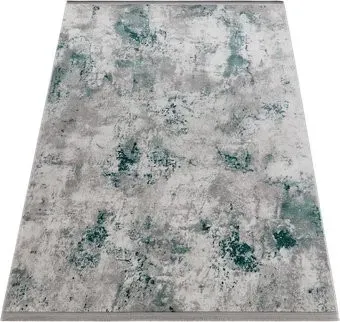 Radjab Carpet Амаль Прямоугольник 0901A (1.5x2.5, Grey/D.Green)