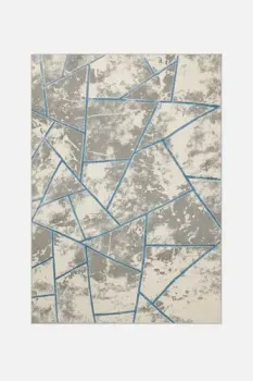 Radjab Carpet Амальфи Прямоугольник 01518B (2.4x3.4, C.Grey/L.Bule)