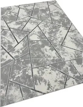 Radjab Carpet Амальфи Прямоугольник 01518B 13612 (0.8x1.5, C.Grey/Antrasit)