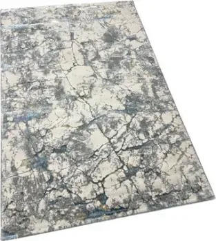 Radjab Carpet Амальфи Прямоугольник A5699A 13661 (0.8x1.5, Cream/L.Bule)