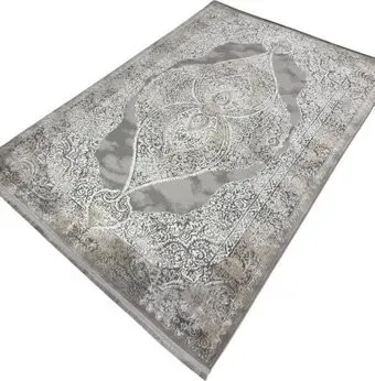 Radjab Carpet Афина Прямоугольник 9017A 12912RK (0.8x1.5, Grey/Beige)