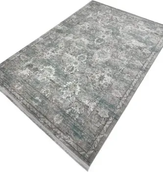 Radjab Carpet Афина Прямоугольник 9010A 12833RK (0.8x1.5, Grey/Green)