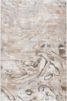 Radjab Carpet Бьянка Прямоугольник D007A 8322RK-B (1x2, Cream Shirink/Vizon Fdy)