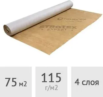 Foliarex Супердифузионная гидро-ветроизоляционная Strotex Expert (75 м2)
