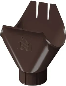 Docke Stal Premium Воронка желоба 125/90 (шоколад 8019)
