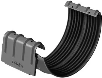 Docke Stal Premium Соединитель желобов D125 (графит 7024)