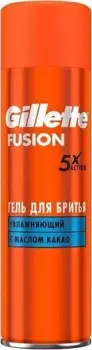 Gillette Fusion увлажняющий с маслом какао 200 мл
