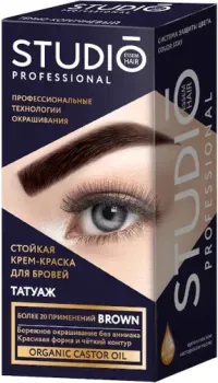 Studio Professional с эффектом татуажа (темно-коричневый)