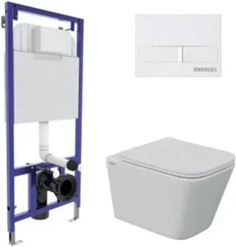 Berges Wasserhaus Floe S Rimless 043244 (с сиденьем)
