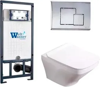 WeltWasser Hofbach 004 GL-WT + Marberg 507 + Mar 507 SE (белый глянец/хром)