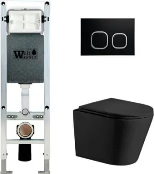 WeltWasser Salzbach 004 MT-BL + Amberg 350 ST + Amberg RD-BL (черный матовый/черный матовый)