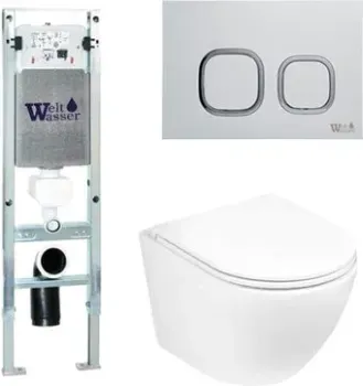 WeltWasser Merzbach 004 GL-WT + Amberg 350 ST + Amberg RD-WT (белый глянцевый/белый)