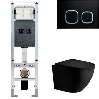 WeltWasser Merzbach 004 MT-BL + Amberg 350 ST + Amberg RD-BL (черный матовый/черный матовый)