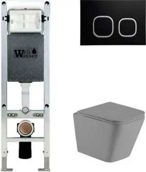 WeltWasser Gelbach 004 MT-GR + Amberg 350 ST + Amberg RD-BL (серый матовый/черный матовый)