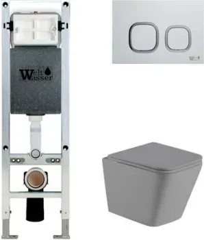WeltWasser Gelbach 004 MT-GR + Amberg 350 ST + Amberg RD-WT (серый матовый/белый)