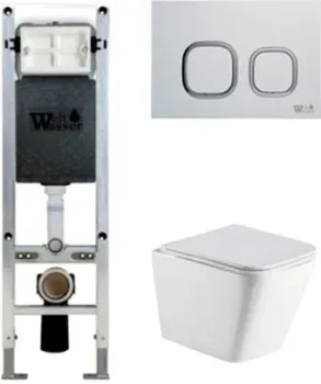 WeltWasser Gelbach 004 MT-WT + Amberg 350 ST + Amberg RD-WT (белый матовый/белый)