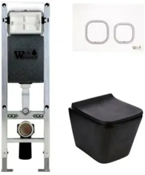WeltWasser Gelbach 004 MT-BL + Amberg 350 ST + Amberg RD-WT (белый глянец/белый)