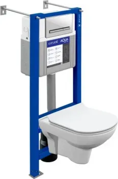 Cersanit City Co DPL EO Slim + Aqua Smart M40 + Pilot (стекло белый)