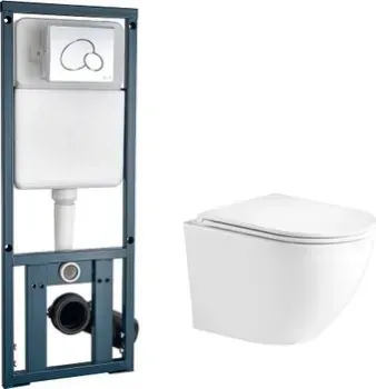 WeltWasser Merzbach 004 GL-WT + Marberg 410 RD (белый глянец/хром)