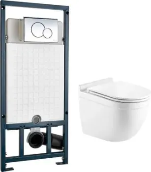 WeltWasser Heimbach 004 GL-WT + Marberg 507 RD (белый глянец/хром)