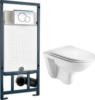 WeltWasser Baarbach 004 GL-WT + Marberg 507 RD (белый глянец/хром)