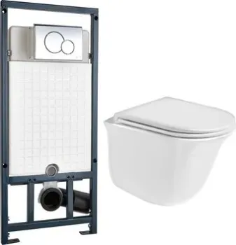 WeltWasser Telbach 004 GL-WT + Marberg 507 RD (белый глянец/хром)