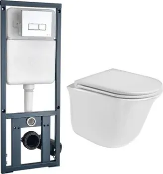 WeltWasser Telbach 004 GL-WT + Marberg 410 SE (белый глянец/хром)