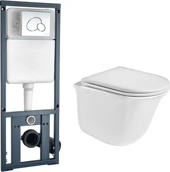 WeltWasser Telbach 004 GL-WT + Marberg 410 RD (белый глянец/хром)