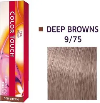 Wella Professionals Color Touch 9/75 очень светлый блонд коричнево-махагоновый 60 мл
