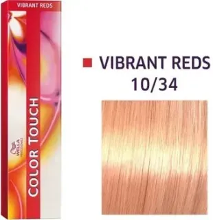 Wella Professionals Color Touch 10/34 яркий блонд золотисто-красный 60 мл