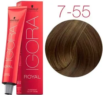 Schwarzkopf Professional Igora Royal Permanent Color Creme 7-55 60 мл