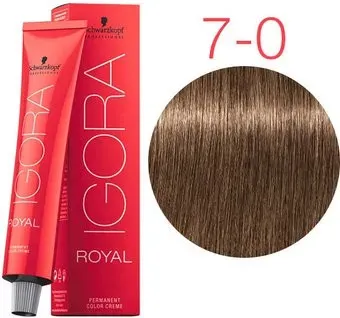 Schwarzkopf Professional Igora Royal Permanent Color Creme 7-0 60 мл