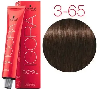 Schwarzkopf Professional Igora Royal Permanent Color Creme 3-65 60 мл