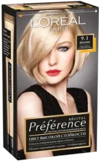 L'Oreal Recital Preference 9.1 Викинг Очень светло-русый пепельный